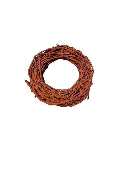 ART PINE Natural Grape Vine Wreath 30cm Red Door Ornament Decorative Wall, New Year Hobby Party