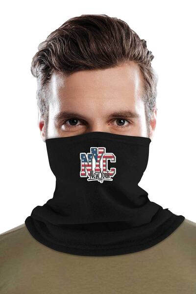 herotasarım New York з принтом - Зимовий полярний шарф Bll3700