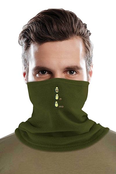 herotasarım Γιακάς λαιμού Winter Fleece - Birth of Avocado Printed Bll3507