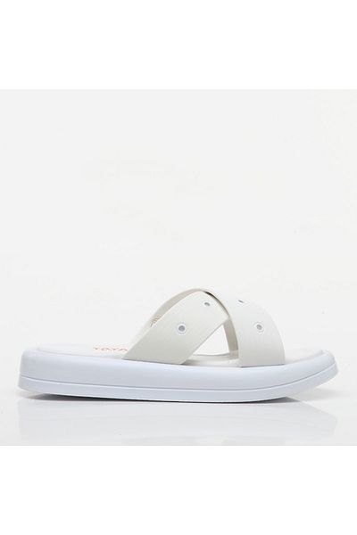 Yaya by Hotiç White Women's Slippers 01TEY236590A900