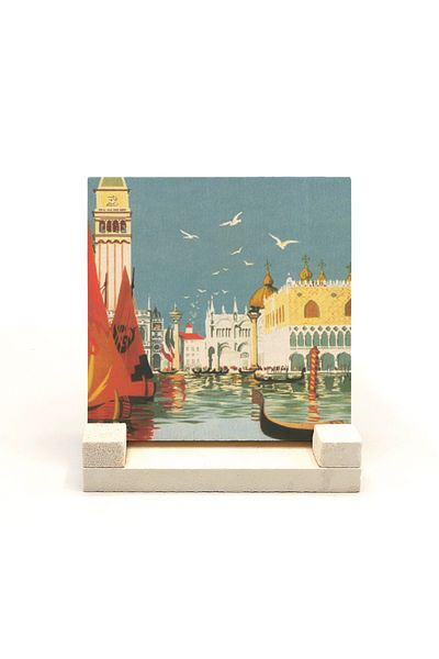 Sadrazam Natural Stone Desktop with Venice Visual Print
