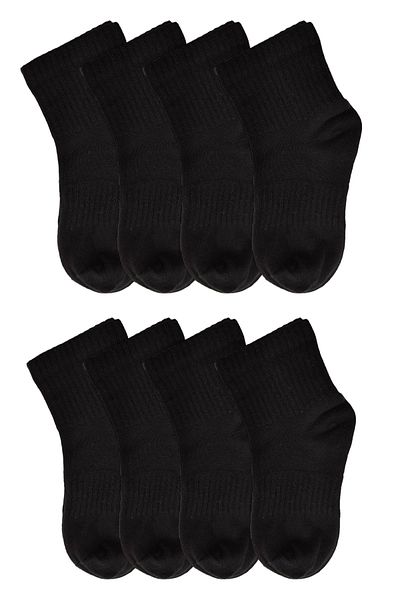 Leement socks Детски безшевни чорапи до средата на крачола, 8 чифта, памучни