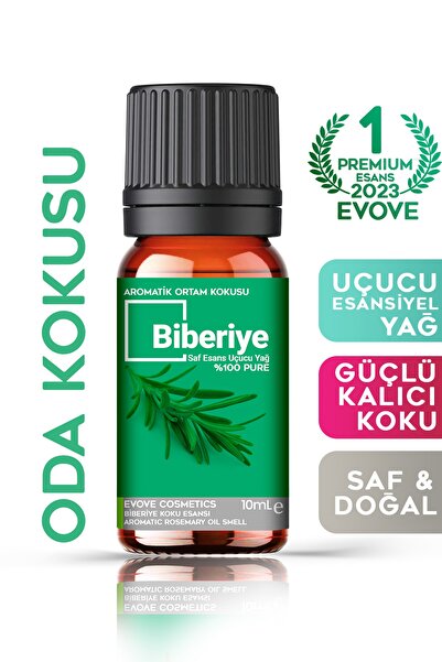 Evove Cosmetics Biberiye Esansiyel Yağ 10ml %100 Saf & Doğal Ortam Oda Kokusu...
