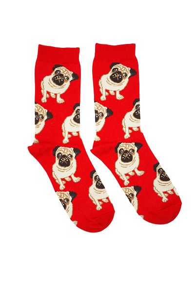 KARDEŞLER ÇORAP Unisex Colorful Dog Pattern Socks Cheerful Socks