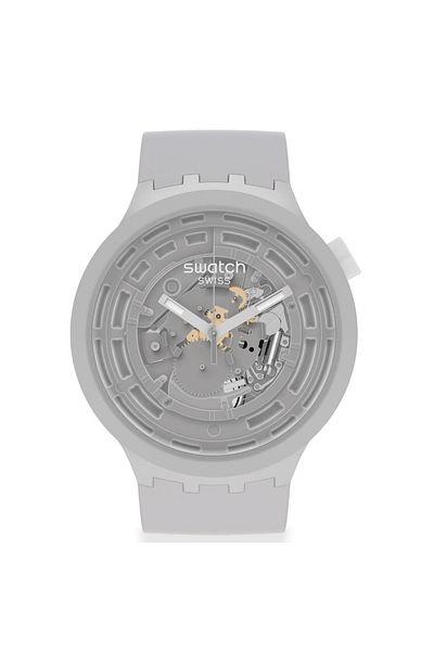 Swatch Big Bold Ceramic C-grey Unisex Wristwatch Sb03m100