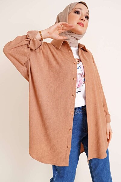 VOLT CLOTHİNG Γυναικείο φαρδύ πουκάμισο με κουμπιά