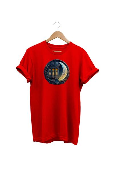 WİDİ Štampano Crvena T-shirt