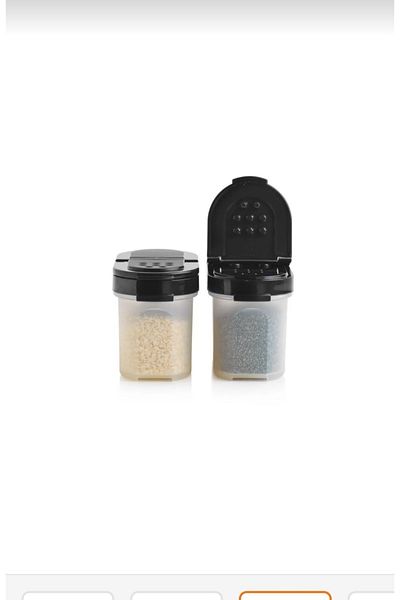 Tupperware Spice Bowl Small Set of 2 100ml Black