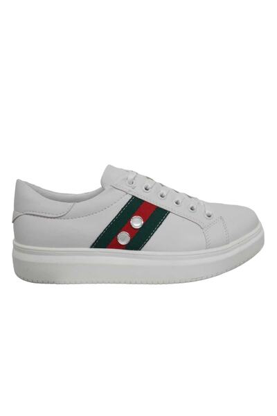 ESER White Striped Sneakers Sports Shoes