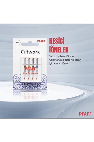 Pfaff Kesici Iğneler ( Cutwork ) 821206096 - Uyumlu Modeller Için Açıklama Kı...
