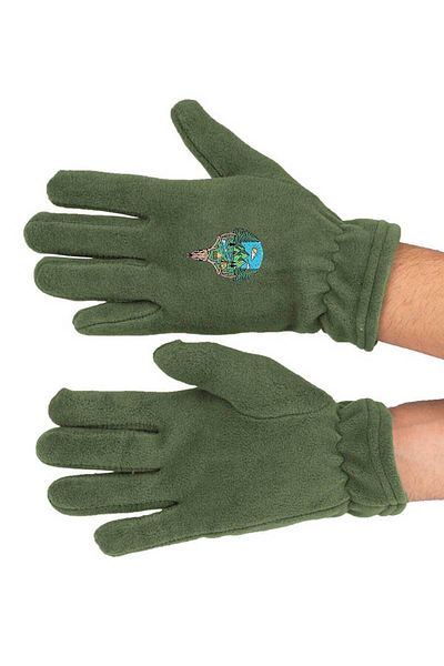 herotasarım Winter Nature Printed Long Fleece Gloves - Bll3526