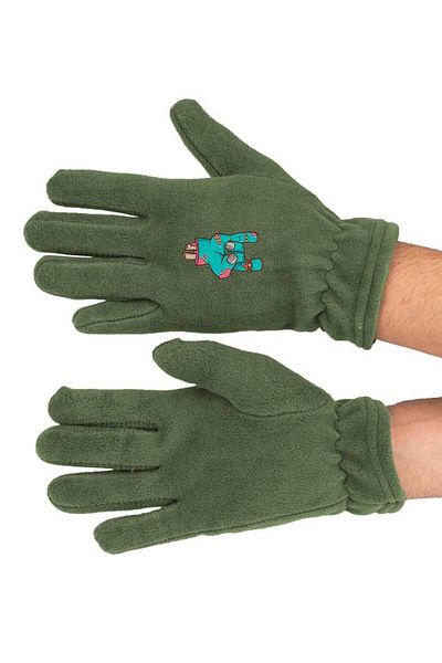 herotasarım Μακριά χειμερινά γάντια Fleece - Rock Printed, Bll3485