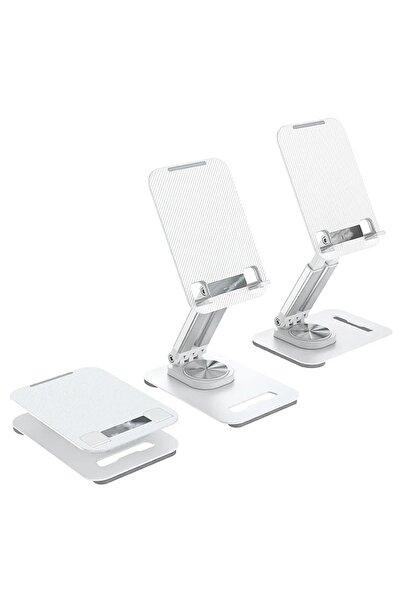 Asfal 360° Dönebilen Katlanabilir Uzayan Masaüstü Telefon Ve Tablet Standı Te...