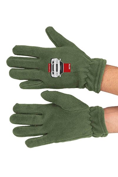herotasarım Quattro Printed Long Winter Fleece Gloves - Bll3619