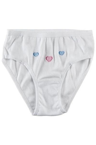 ÇamaşırcımShop 3 Pack Girl's Thin Waist Bato Embroidered Panties