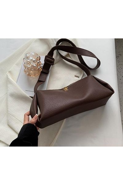 HONEY BAG Τσάντα χειρολαβής από μαλακό συνθετικό δέρμα μοντέλο Baf Cylinder