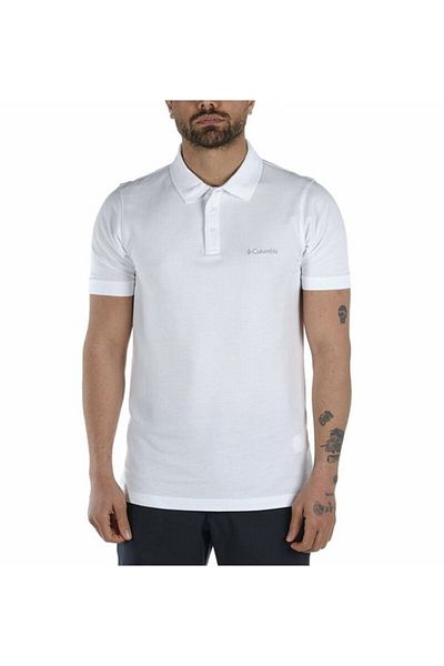 Columbia Tricou pentru exterior pentru bărbați M Cascade Range Solid Polo Cs0214-100