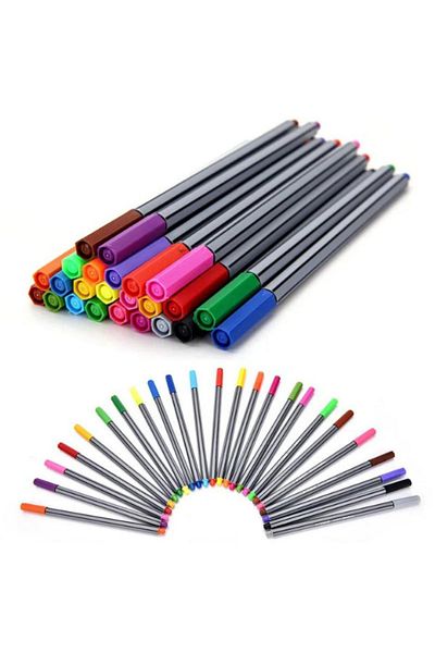 Janissary 10 Pieces Fineliner Felt Tip Pen 10 Colors