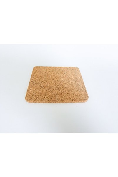 Lily's Tasarım Atölyesi Cork Coaster Square 6 Pieces (9cmx9cm Thickness 0.5cm)