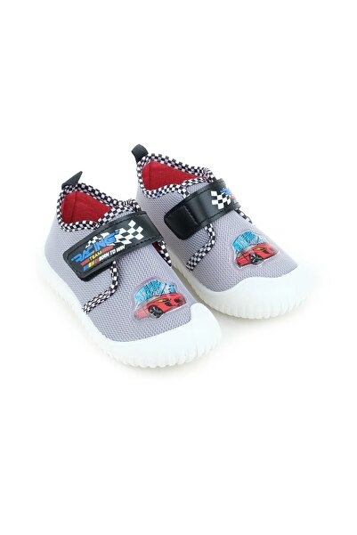 GEZER Children's Unisex Linen Non-Slip Base Slippers Home School Nursery Kindergarten Daily Use