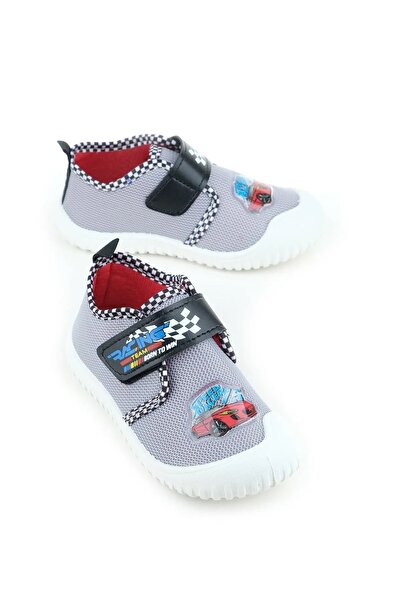 GEZER Children's Unisex Linen Non-Slip Base Slippers Home School Nursery Kindergarten Daily Use