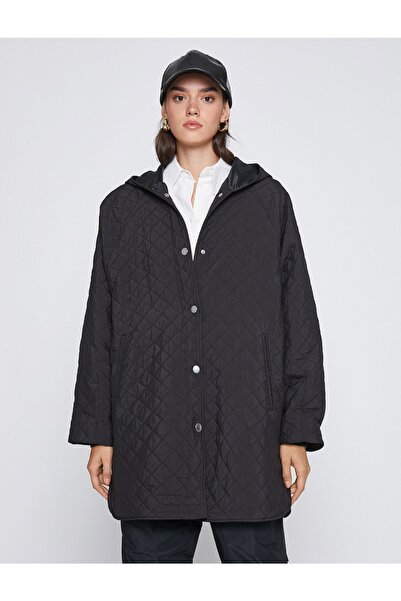 Koton Καπιτονέ Ανοράκ με κουκούλα με τσέπη