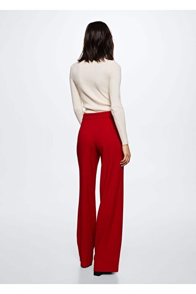 MANGO Woman Wideleg Kumaş Pantolon