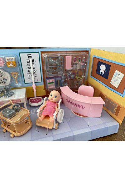 u-toys Ada Bebek Klinik Evcilik Oyuncak Seti Ada Bebegin Klinik Oyun Seti