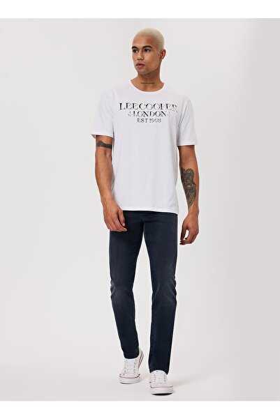 Lee Cooper Bicycle Collar White Men's T-shirt 232 Lcm242016 Cador White