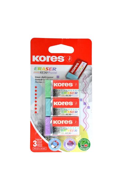 Kids Like 3 Renk Kaliteli Silgi - Madein Japan 3 Lü Set