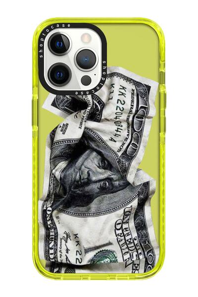 shoptocase Iphone 13 Pro Uyumlu Impact American Dolars Tasarımlı Telefon Kılıfı