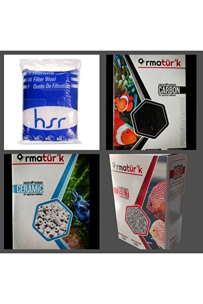 ARMATÜRK Sump Ve Dış Filtre Malzeme Bakım Seti, Seramik, Elyaf, Aktif Karbon,...