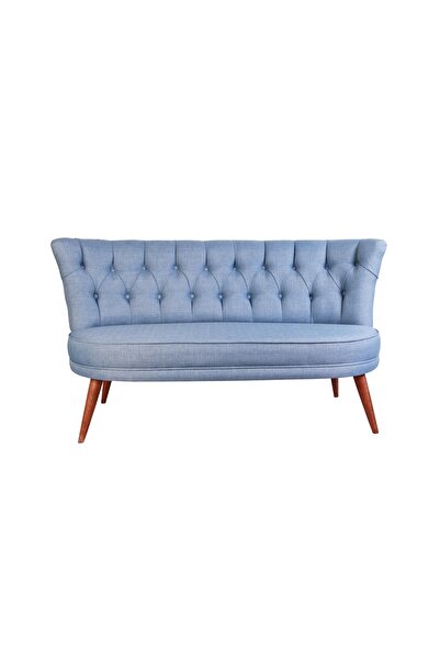 Ze10 Design Richland  Loveseat İkili Kanepe Indigo Mavi