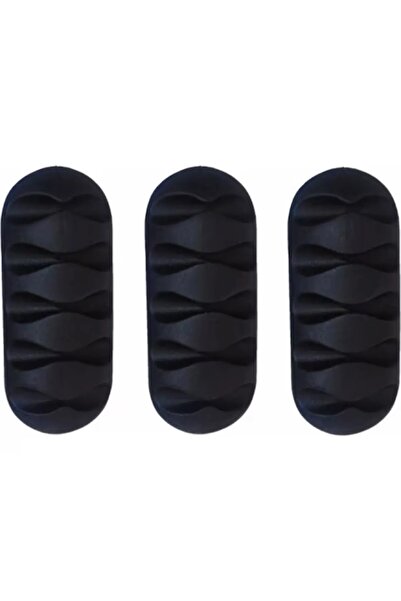 Luti Concept حامل قابس كابل 5 قنوات - منظم، مشبك تثبيت، مرفق كابل طاولة لاصق ...