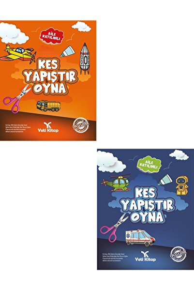 yeti kitap Kes Yapıştır Oyna 1-2 Kitap Seti