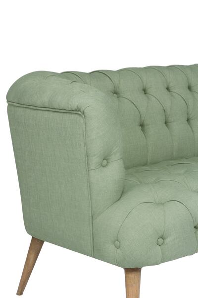 Ze10 Design West Monroe Loveseat İkili Kanape Petrol Yeşili