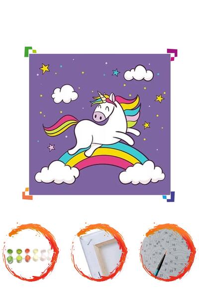 PlusHobby Plus Hobby Bb18 - Unicorn Gökkuşağı Çocuklar Için Sayılarla Boyama ...