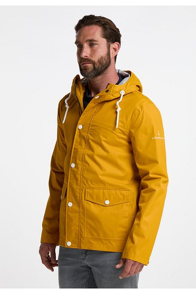 Dreimaster Maritim Regenjacke mit einem dezenten Print auf der Oberstoffrückseite drymaster