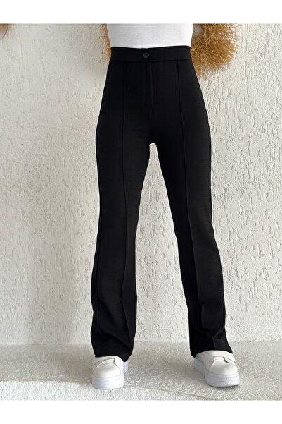 Noa Noa Yüksek Bel Çima Detaylı Plazzo Pantolon