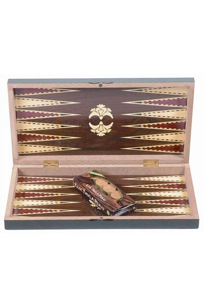 Bundeba Backgammon Large Size Backgammon Coated Made of MDF Material