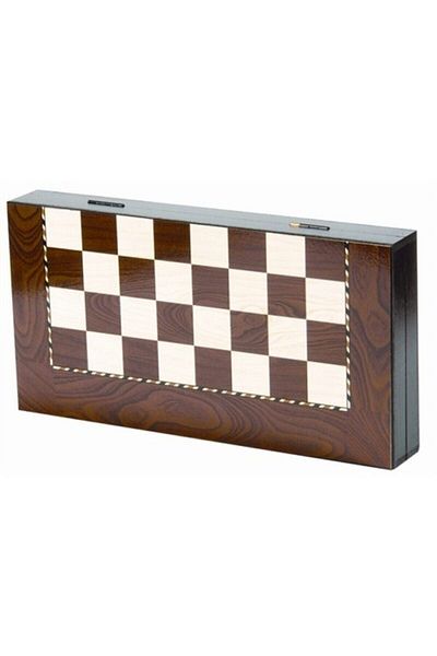 Bundeba Backgammon Large Size Backgammon Coated Made of MDF Material