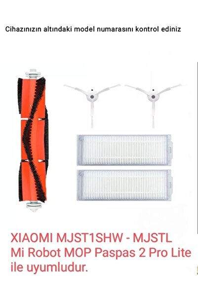 LİN GRUP Xiaomi Mi Robot - Σετ αντικατάστασης σφουγγαρίστρας ηλεκτρικής σκούπας 2 Pro Mjst1shw Mjstl