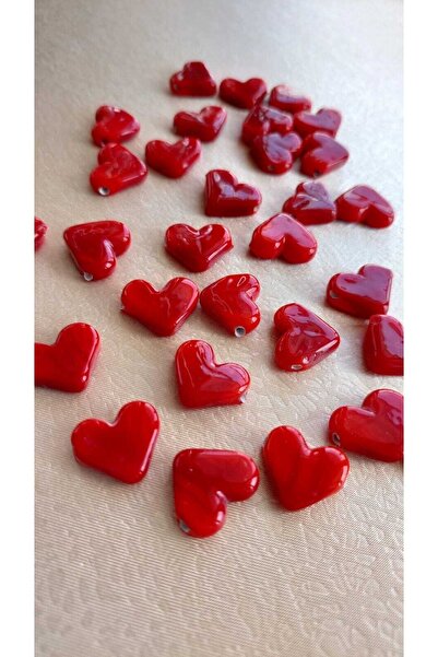 Bonanka Kırmızı Kalp Murano Cam Boncuk (1 Adet)