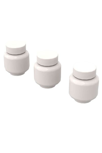 LEGO Original Accessory Moc Custom Minifigure Modular Building Building Kitchen Toy White Storage Container