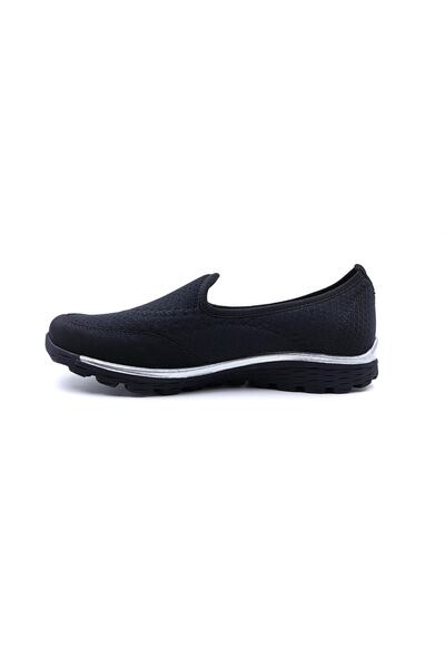 KİNG PAOLO Pantofi casual de damă, negru, textil, cu talpă anatomică Krakers