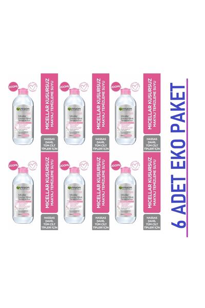 Garnier Micellar Kusursuz Makyaj Temizleme Suyu 6 Adet 200ml