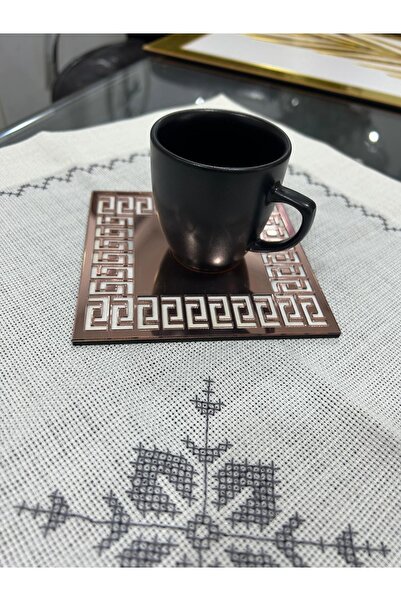 EHA LAZER طقم قواعد أكواب روز مكون من 6 قطع