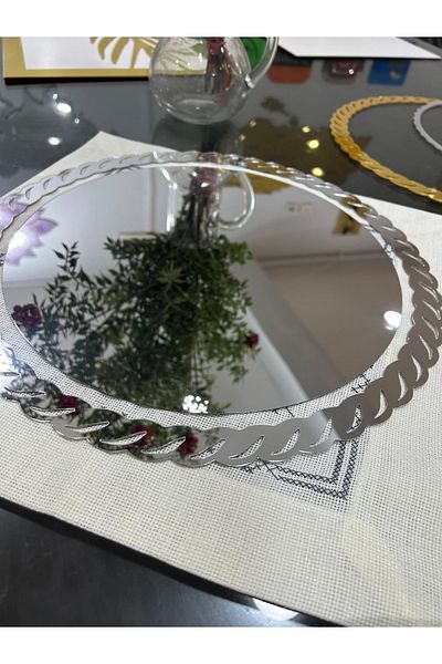 EHA LAZER Supla Διπλό Σχοινί Μοτίβο Ασημί Χρώμα