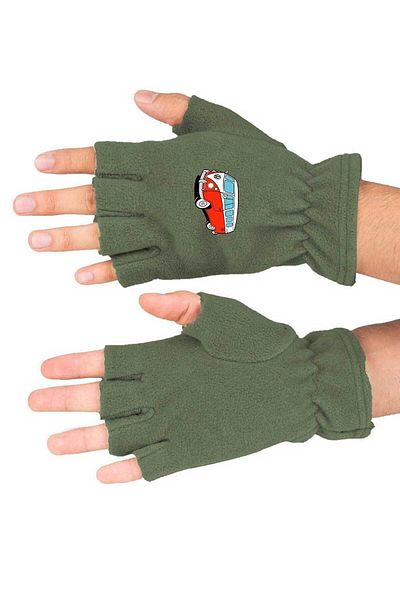 herotasarım Χειμερινά Vosvos εμπριμέ γάντια Fleece - Cut, Bll3475