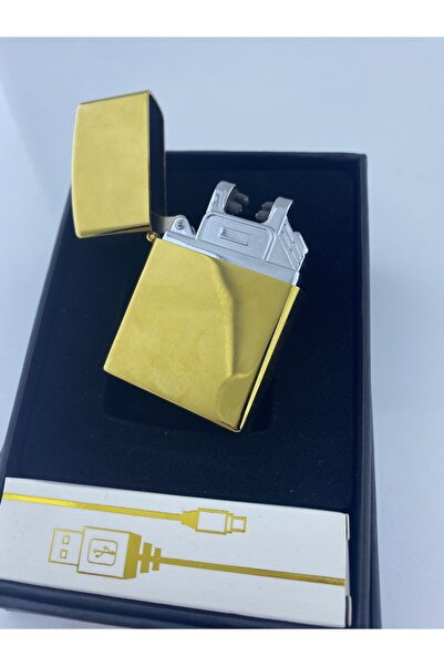 Lotus Marka Gold Renk Usb Şarjlı Çakmak